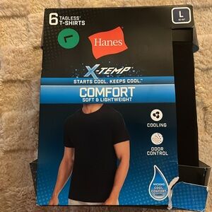 (5pk)HANES, Large, Black.